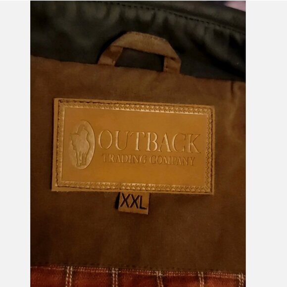 Outback Trading Company Men XXL Overlander Jacket Oilskin Wax Canvas Bronze 2161 - Picture 14 of 16
